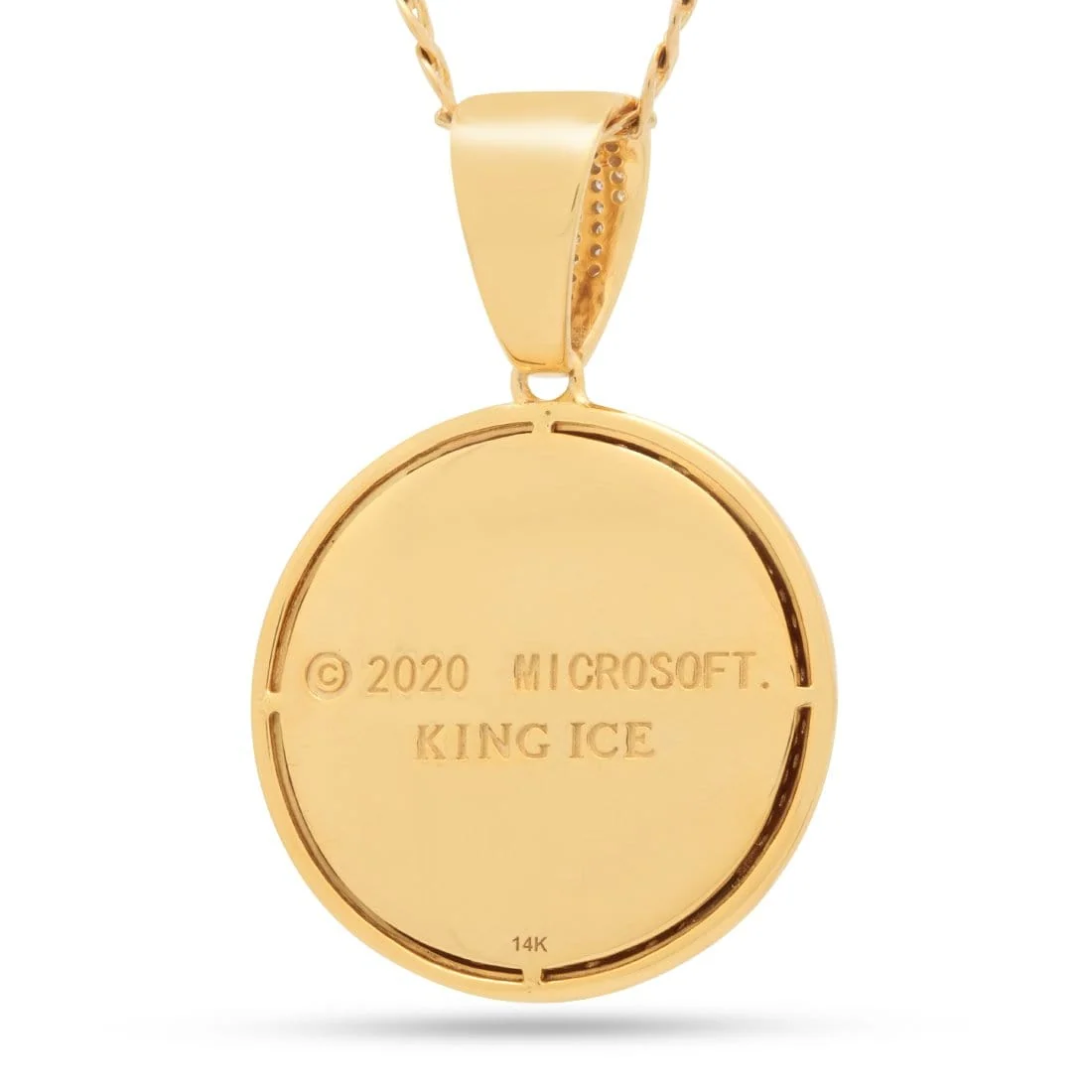 Xbox x King Ice - Solid Gold Sphere Logo Necklace