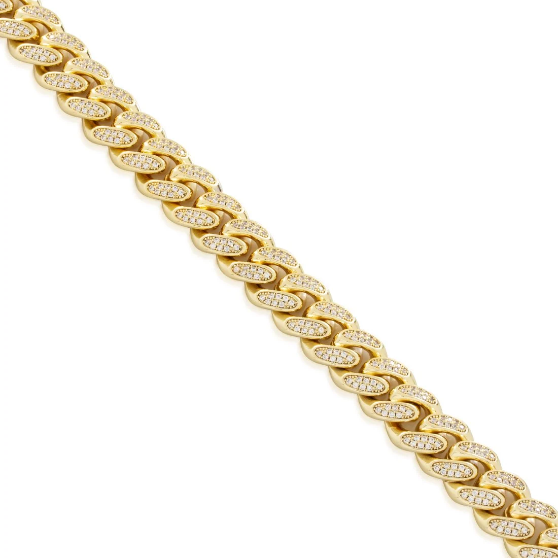 Collana choker Miami Cuban Link Iced 12mm