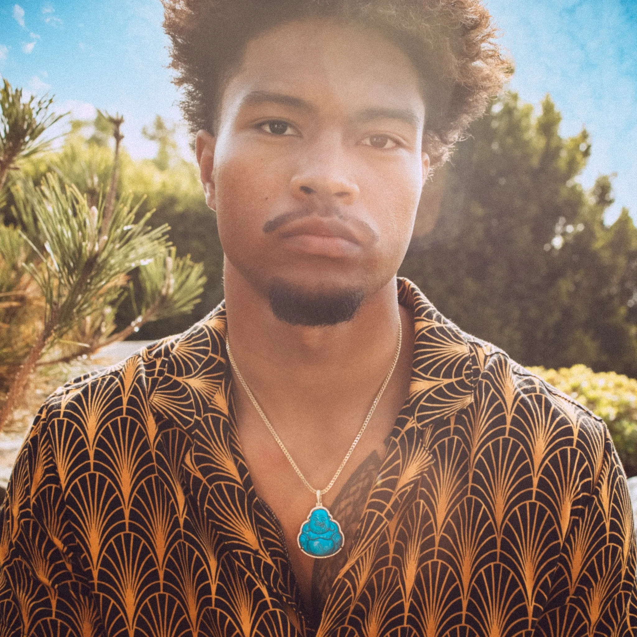Turquoise Boeddha-ketting