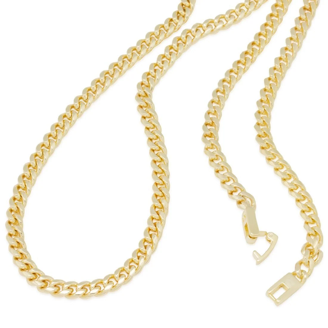 5mm Miami Cuban Link Halskette Choker Set
