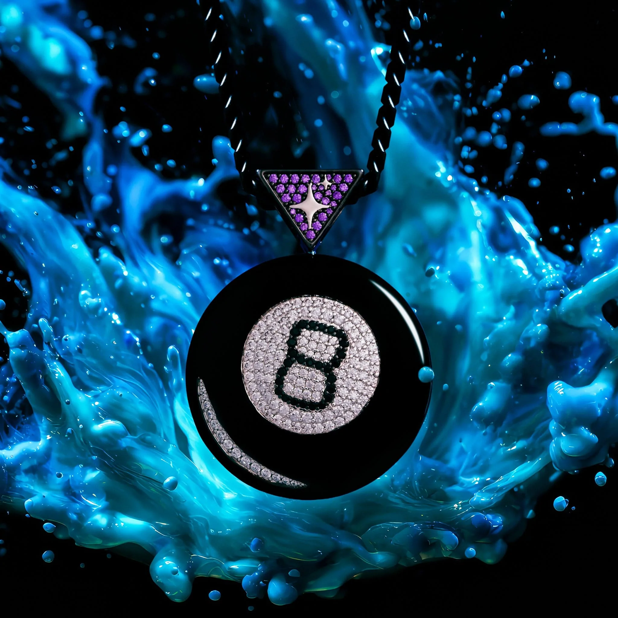 Magic 8 Ball x King Ice -  Magic 8 Ball 項鍊