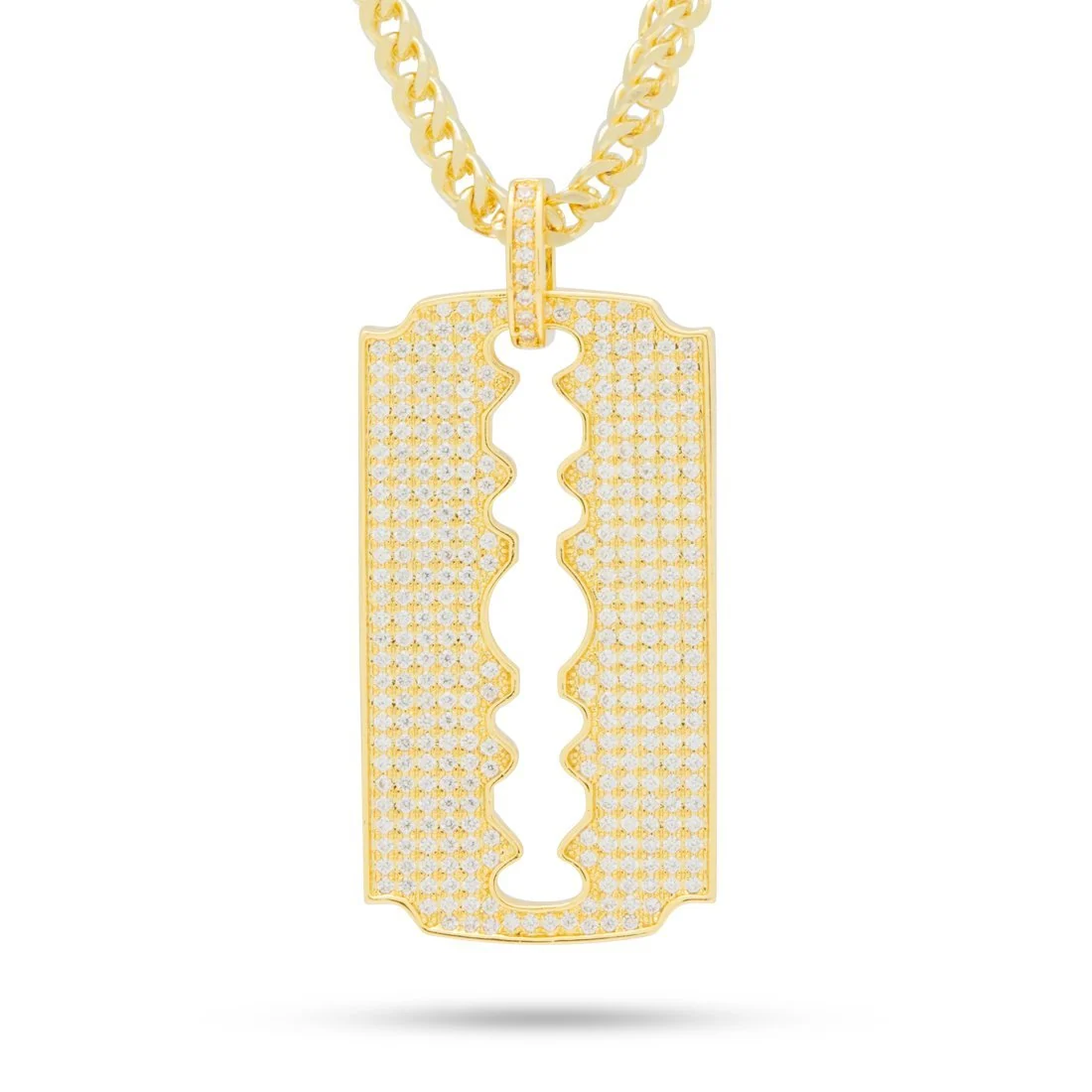 Halsband med dubbelkantsrakblad