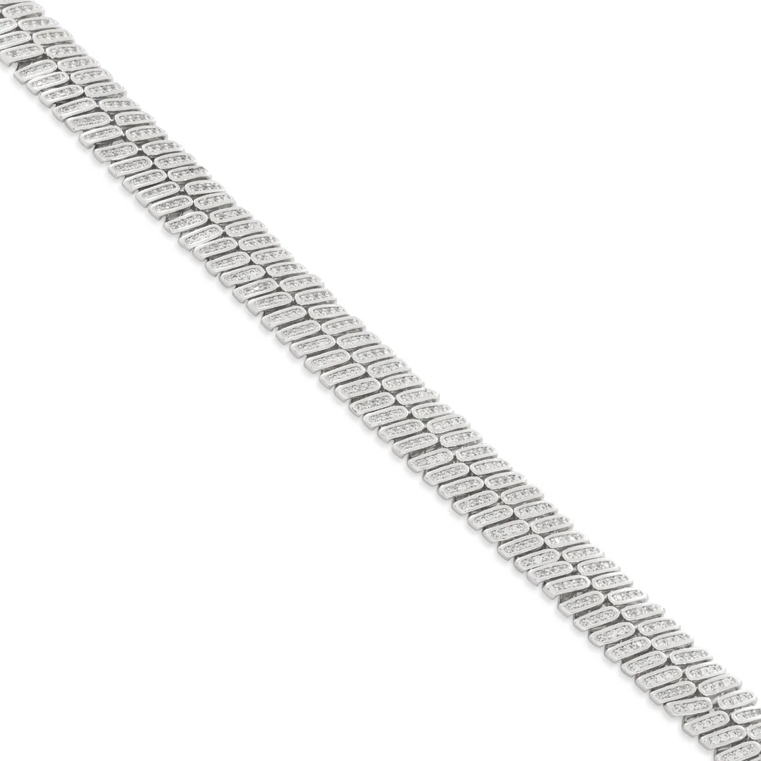 12mm Iced Herringbone-ketting