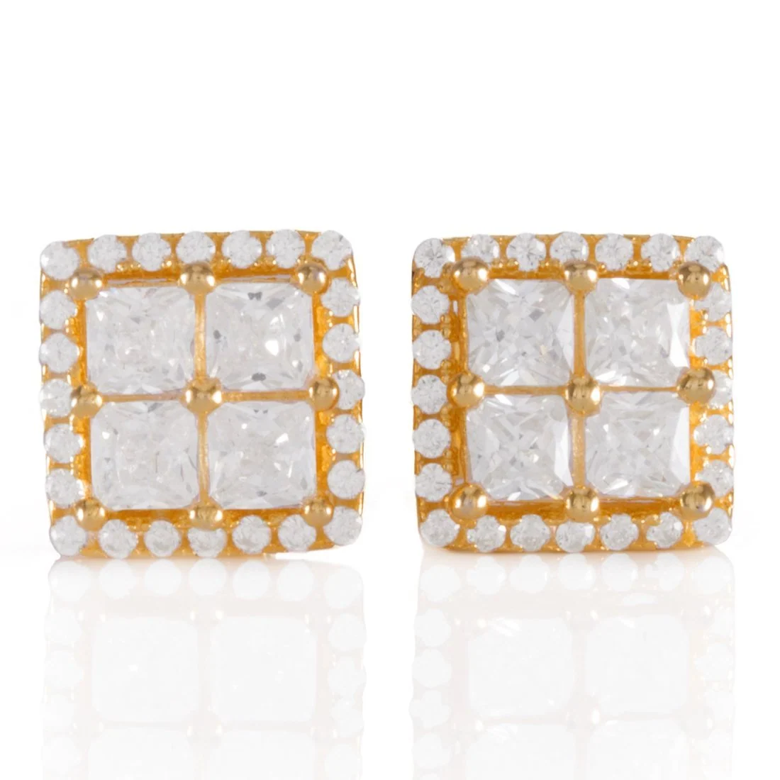 Layered Stud Earrings