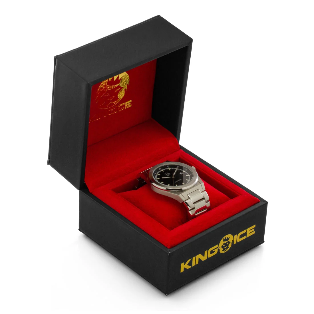 White Gold Arctic I Watch with Noire Face