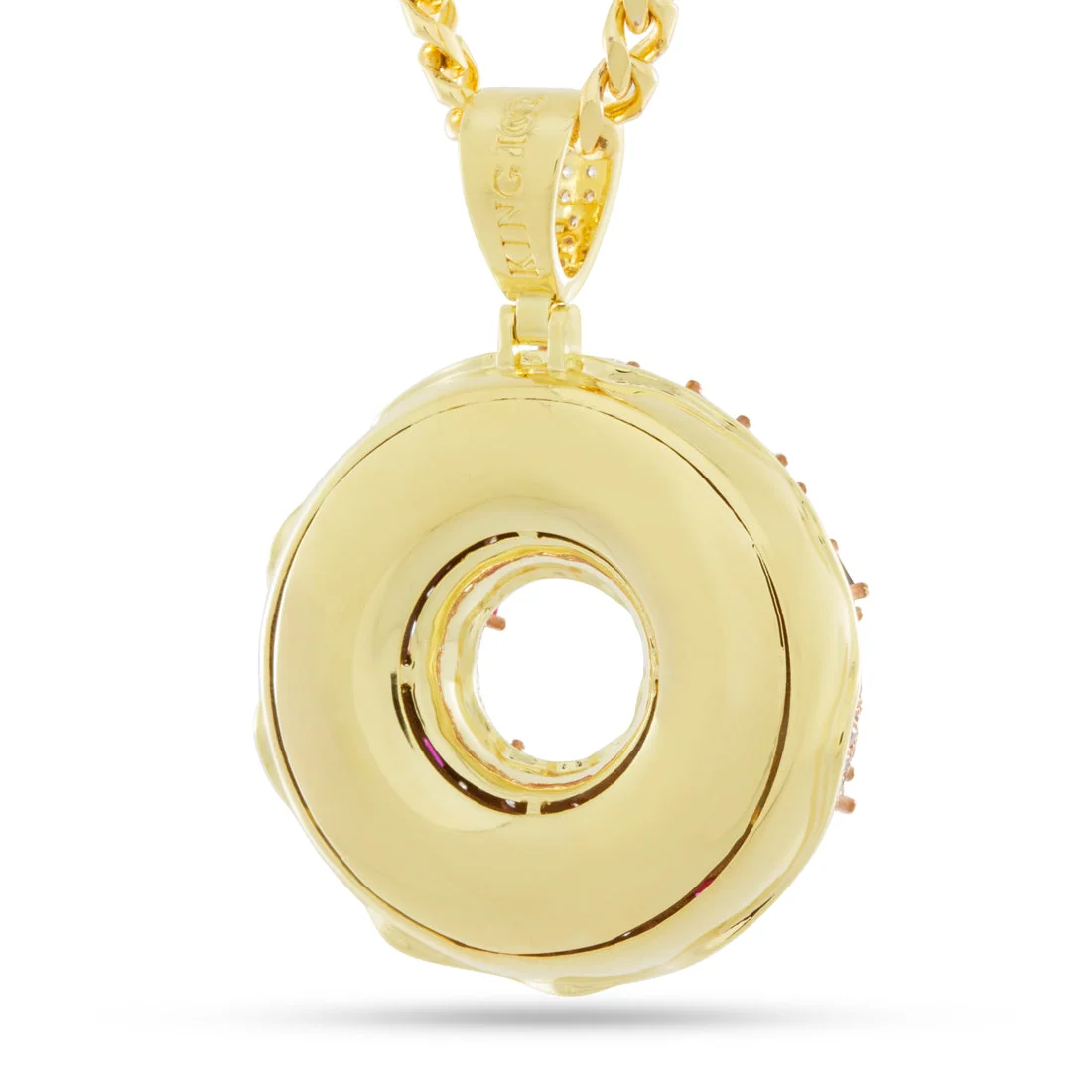 Roze donut-ketting