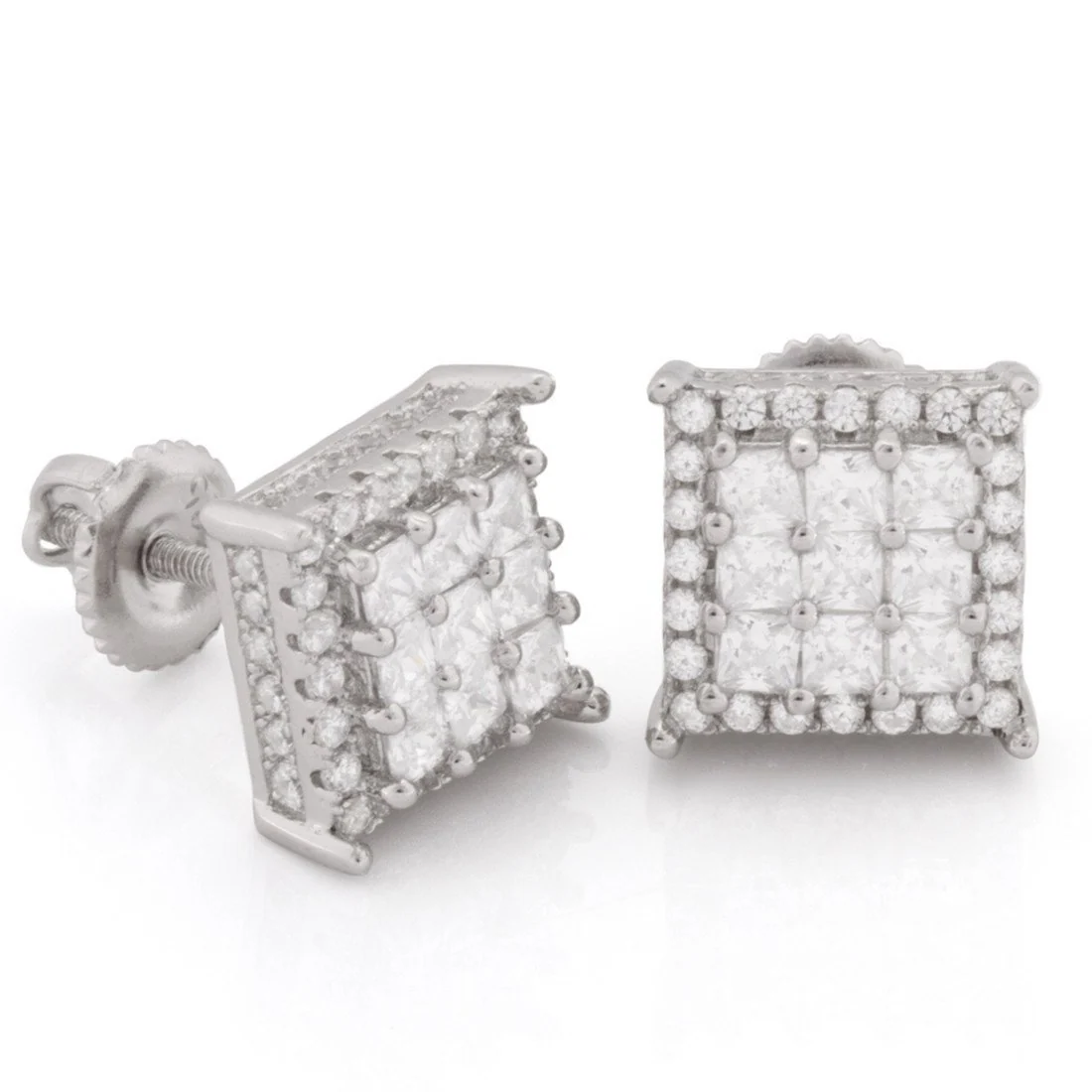 Double-Row Stud Earrings