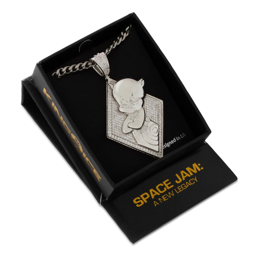 Space Jam x King Ice - Porky Pig Necklace