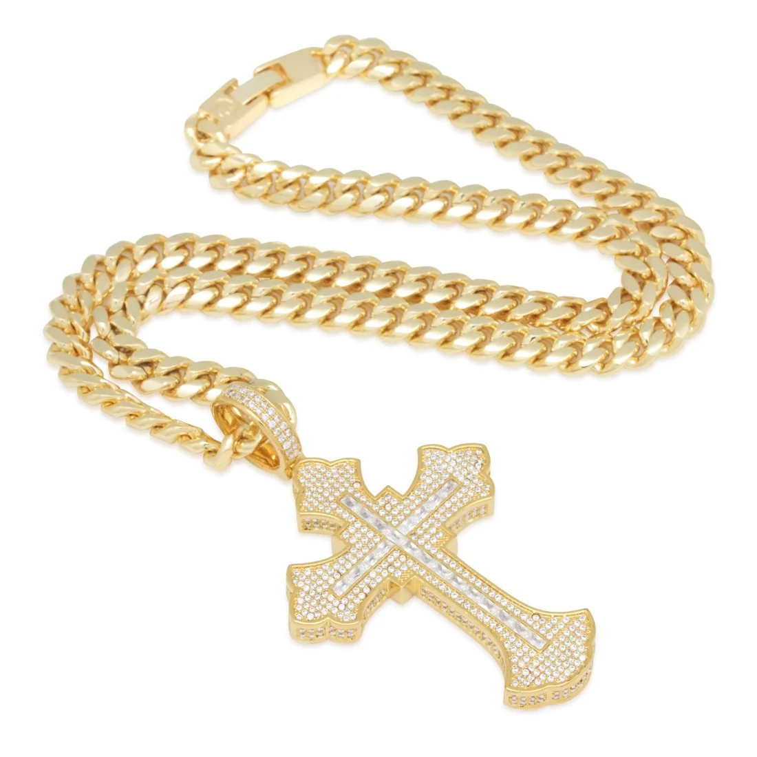 Collana croce Fleur de Lis
