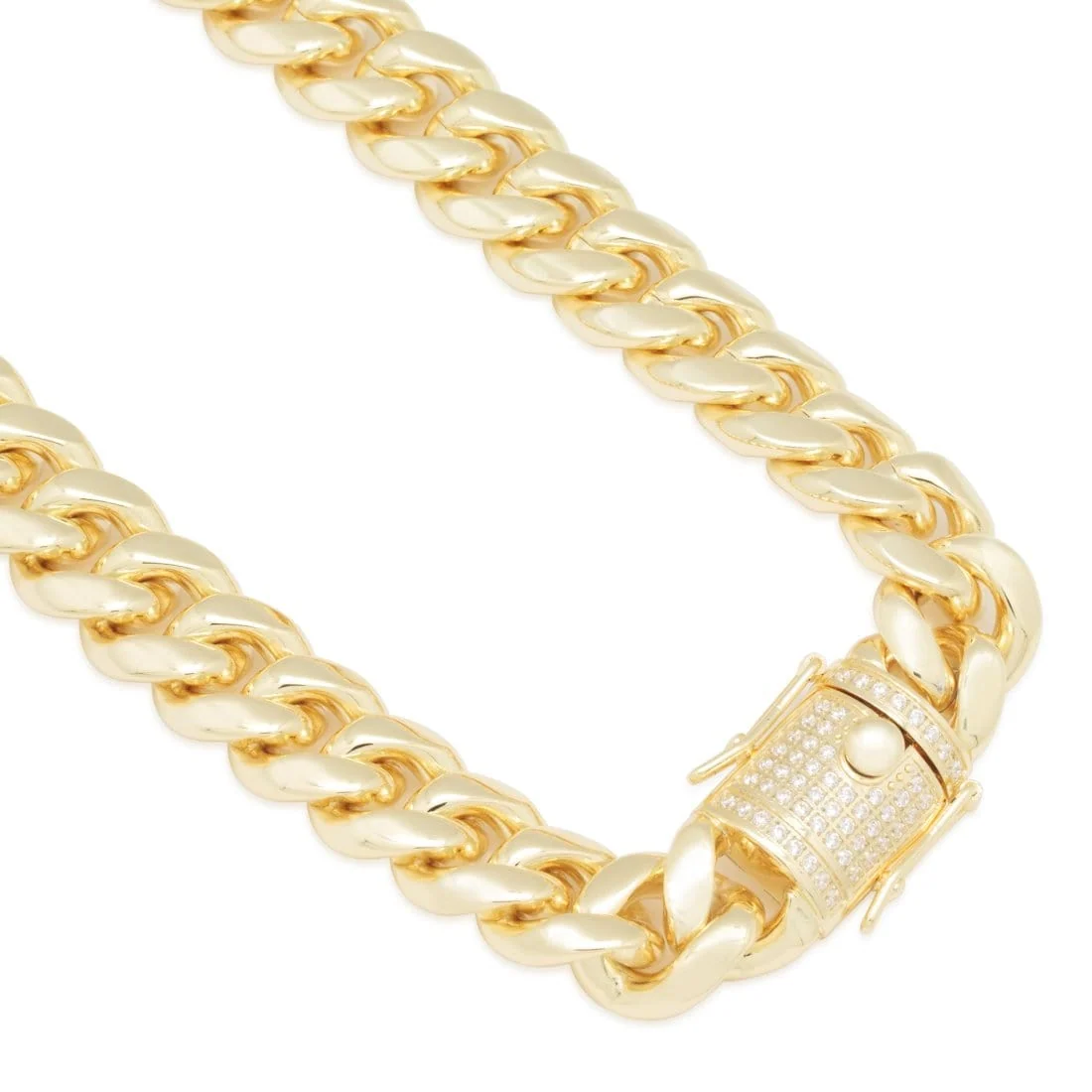 Death Row Records x King Ice - Solid Gold Iced Logo Necklace