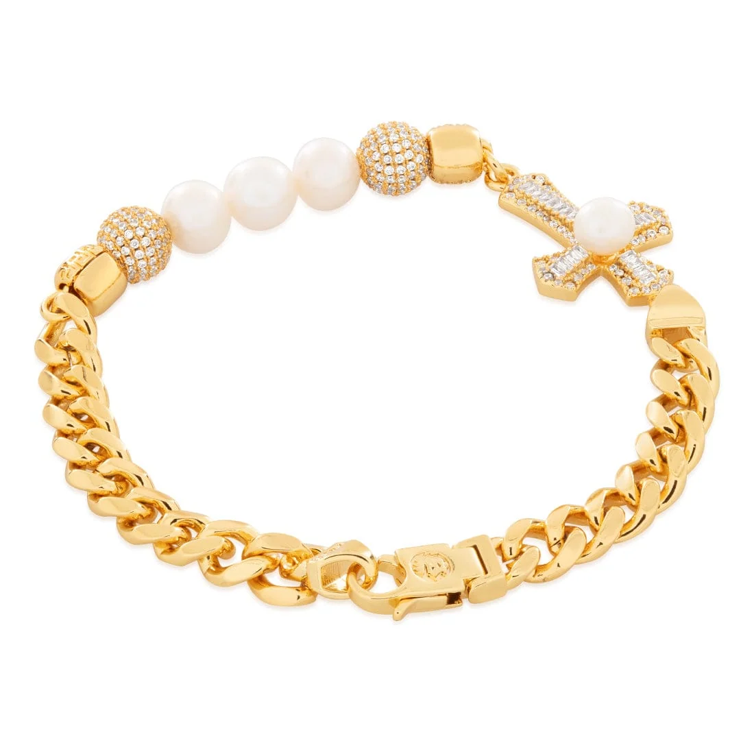 Pearl of Wisdom Cross Bileklik