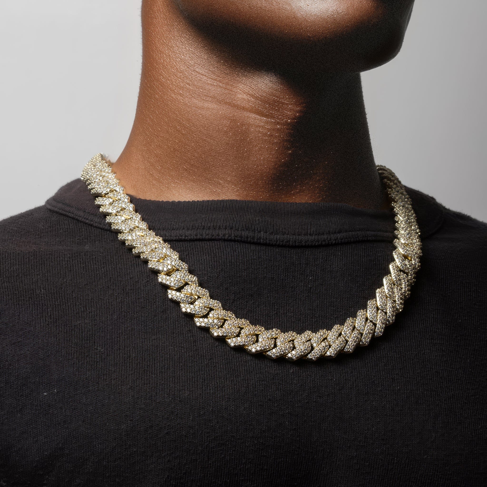 15mm Iced Diamond Cut Miami Cuban Link Chain