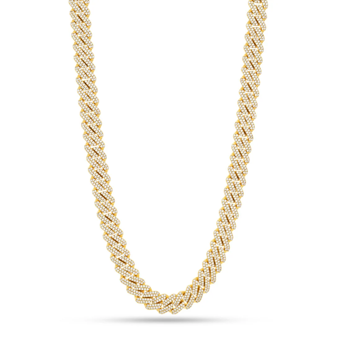 Catena Miami Cuban Link Iced Diamond Cut 12mm