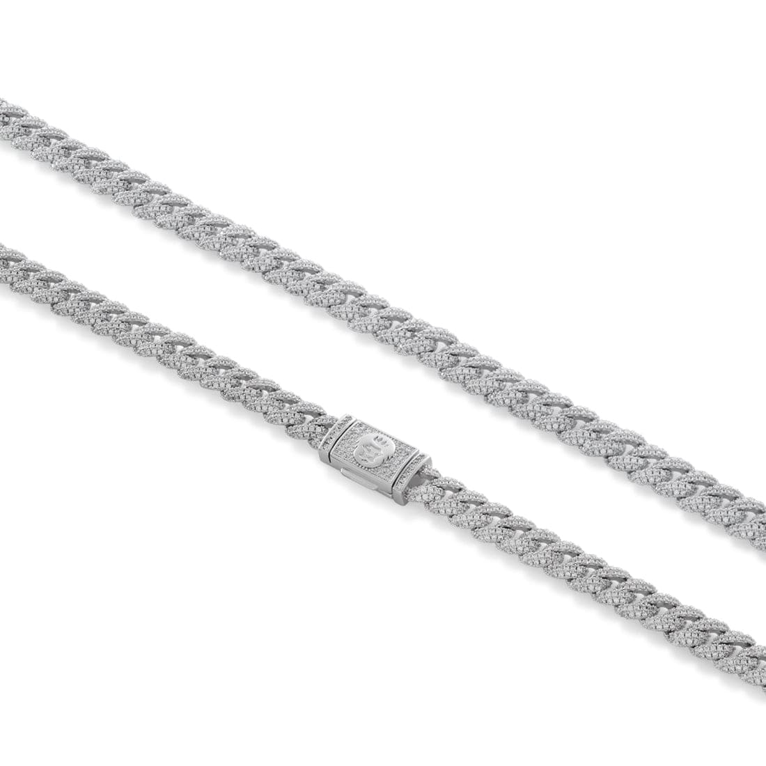 8mm Buzlu Miami Cuban Bileklik Zinciri