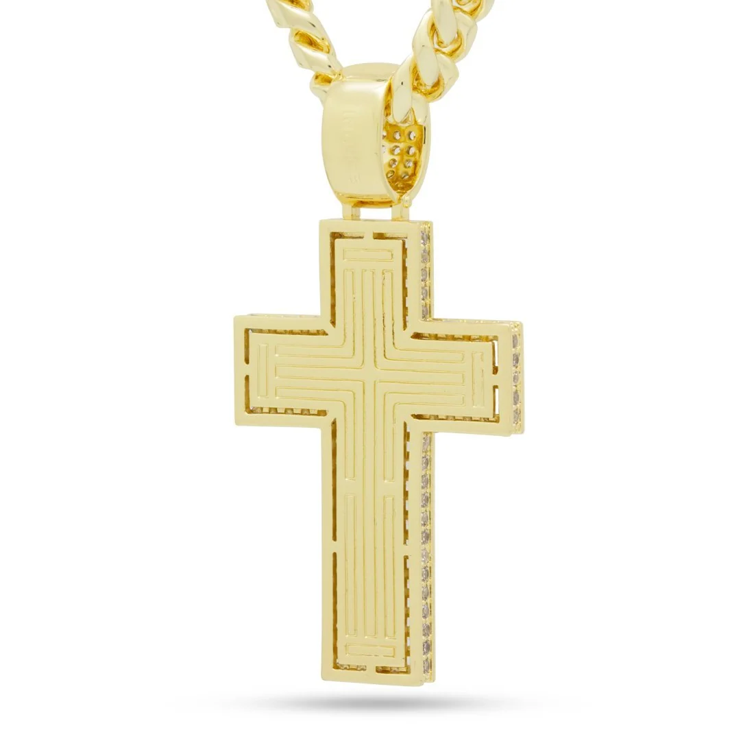 Naszyjnik Baguette Cut Cross