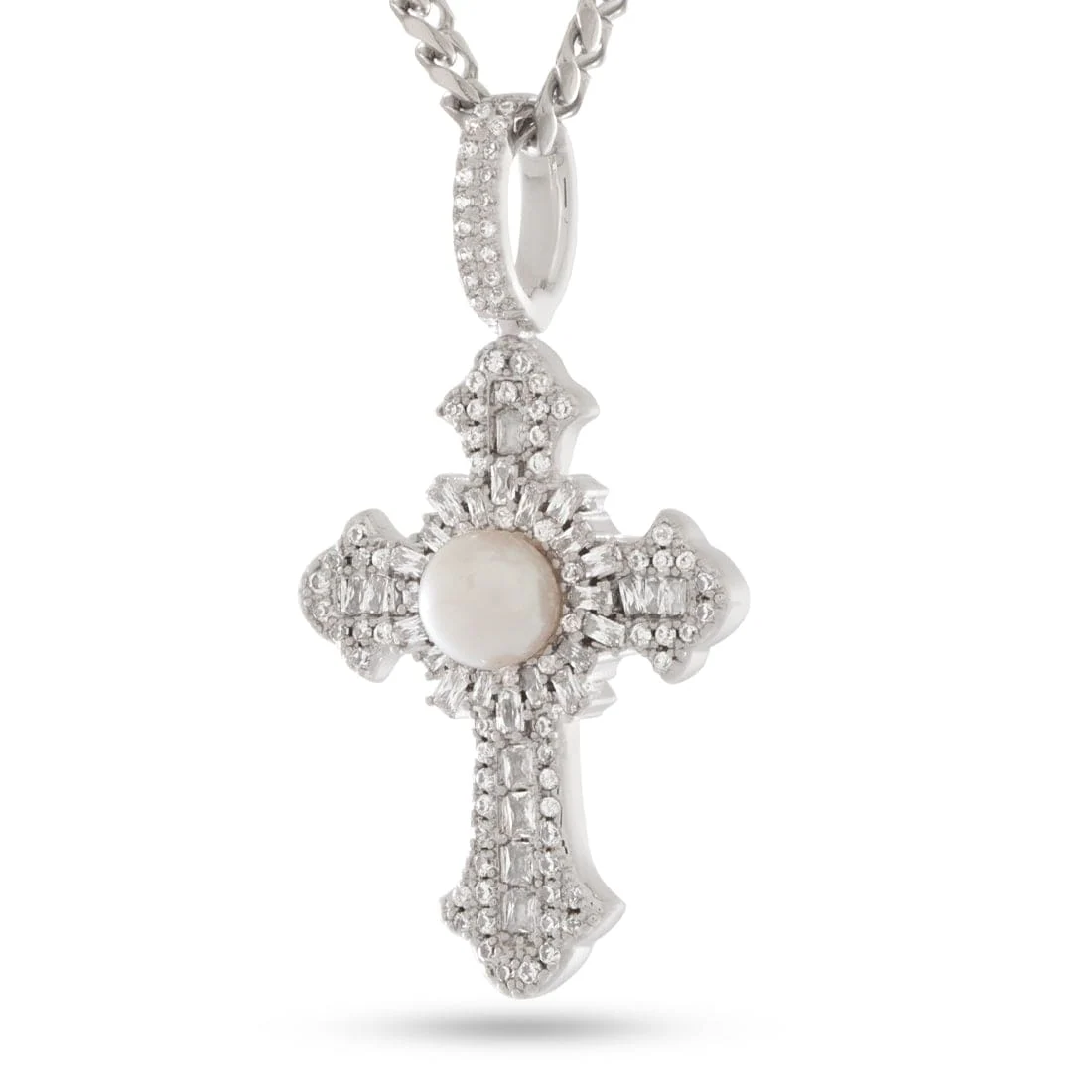 Colar Cruz Pearl of Wisdom