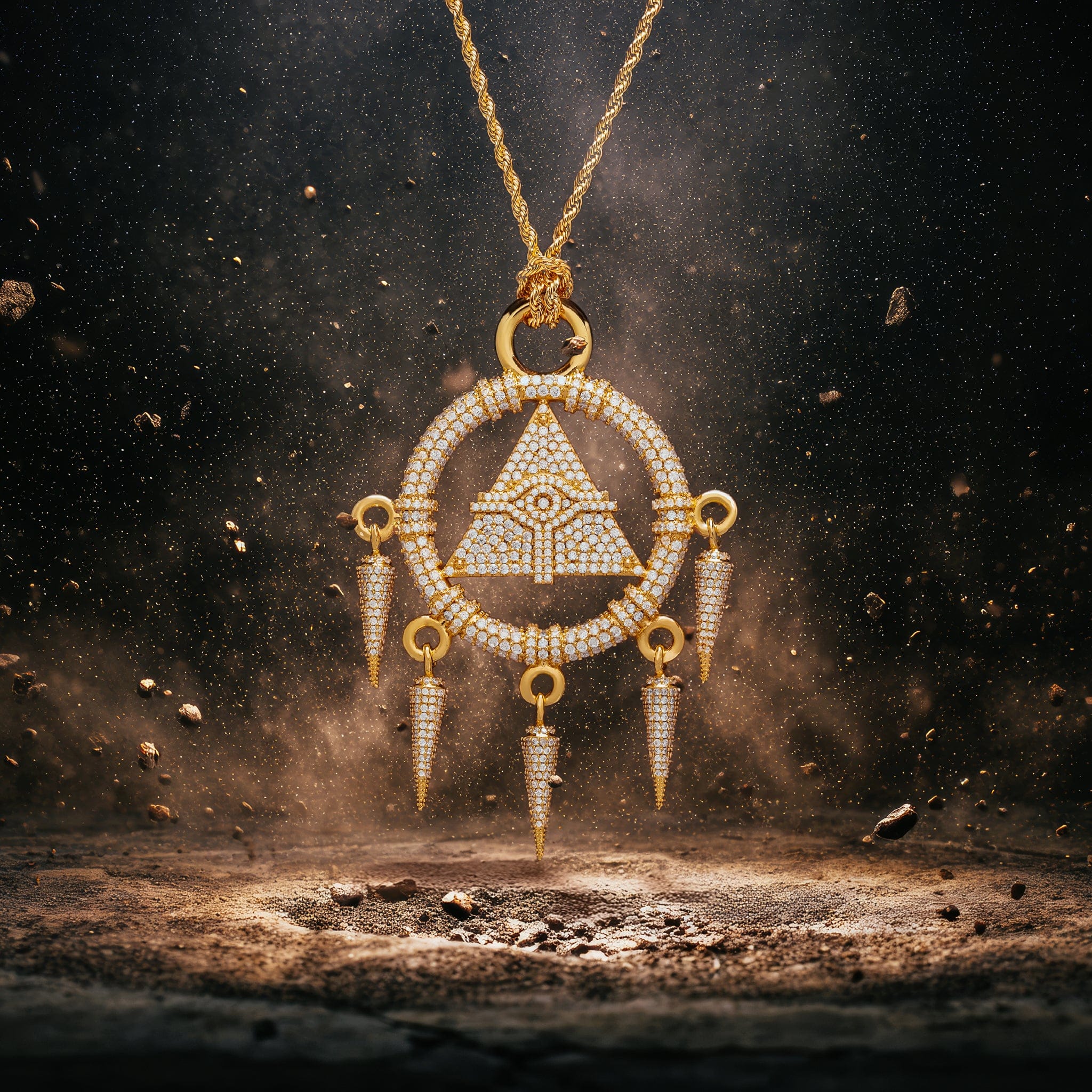 Yu-Gi-Oh! x Iced Chains, Grillz & Jewelry | King Ice - 아이스 밀레니엄 링 목걸이