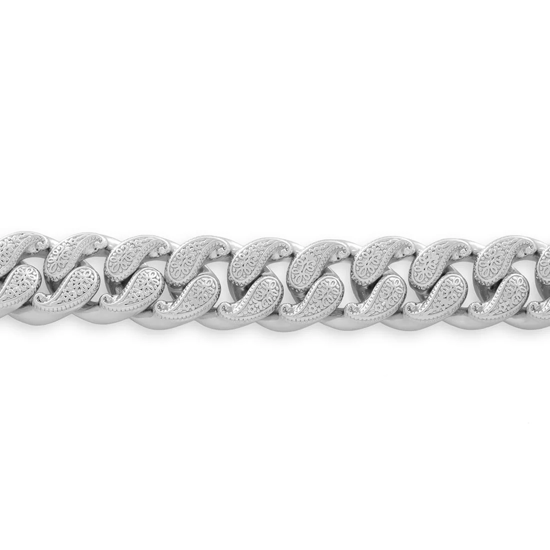 12mm Filigree Miami Cuban Link Zincir