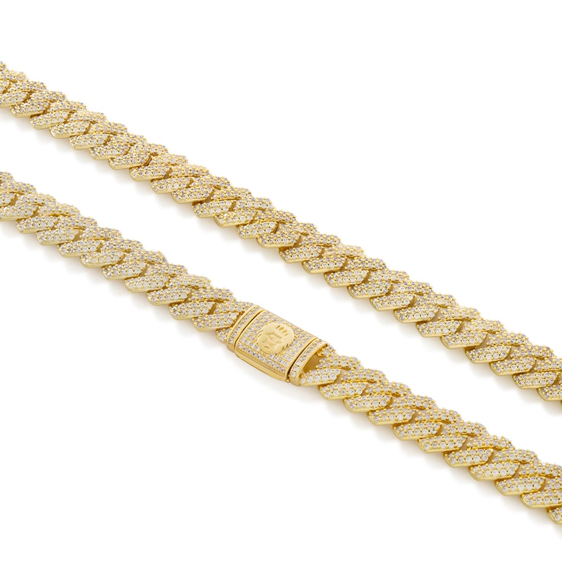 15mm Iced Diamond Cut Miami Cuban Link Chain