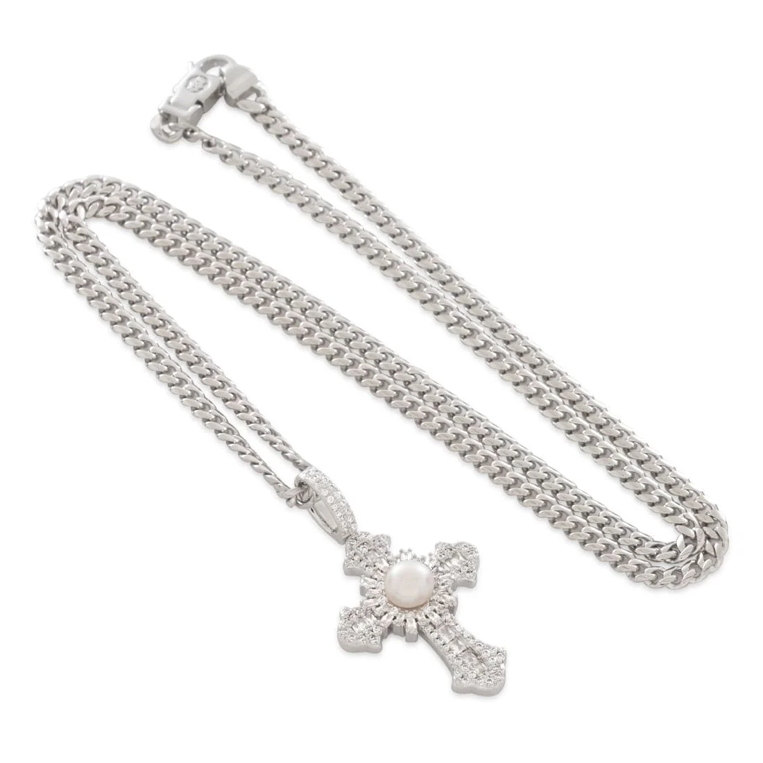 Colar Cruz Pearl of Wisdom