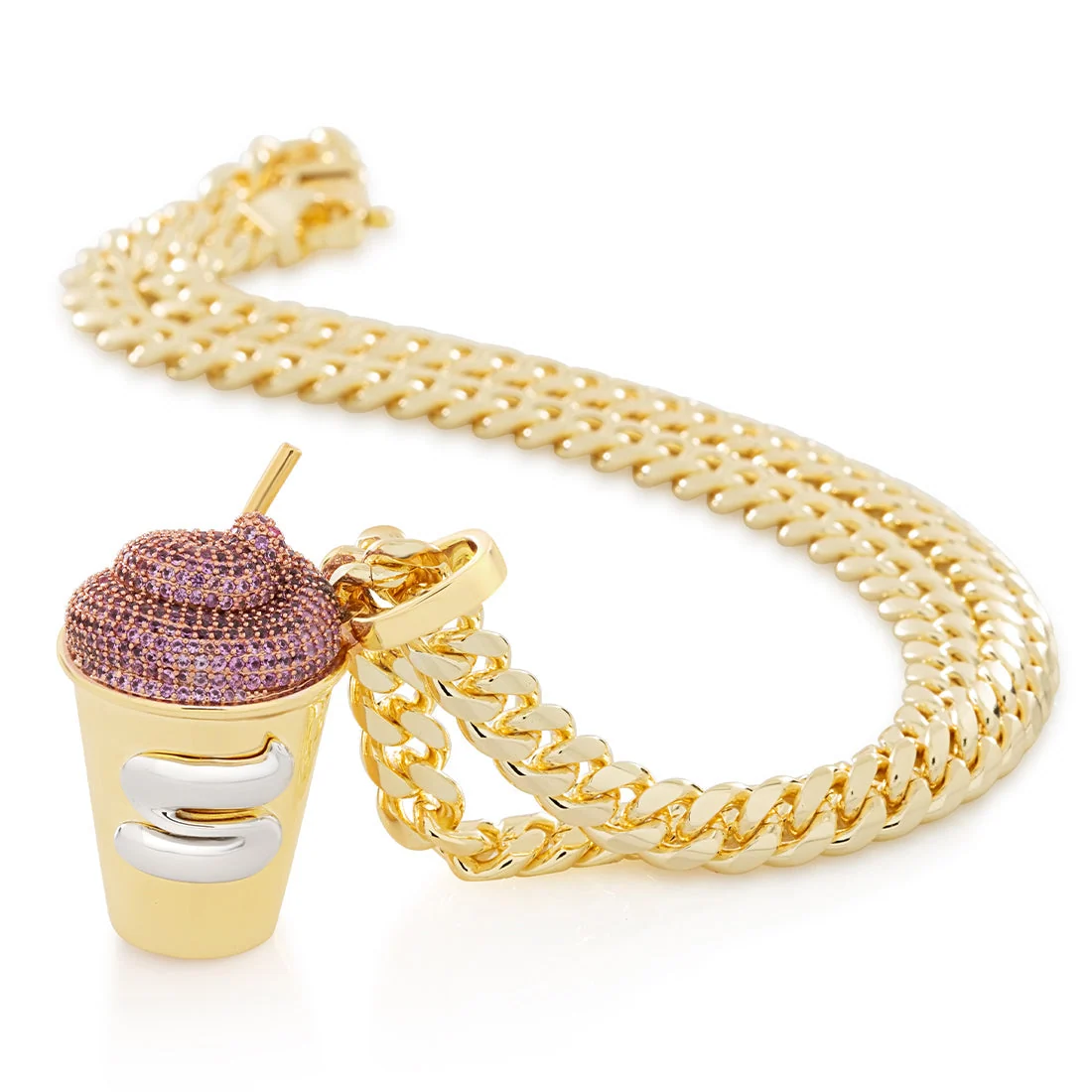 Slurpee® x King Ice - Pembe Slurpee® Kolye