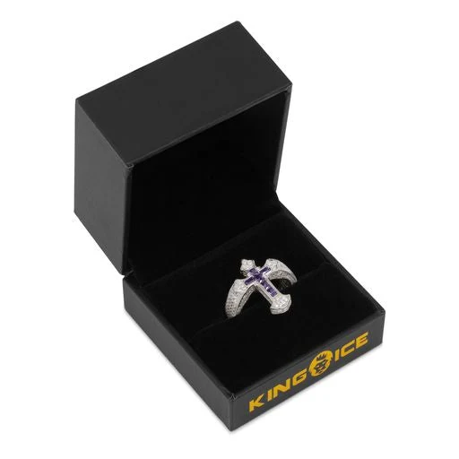 Bague croix fleur de lys