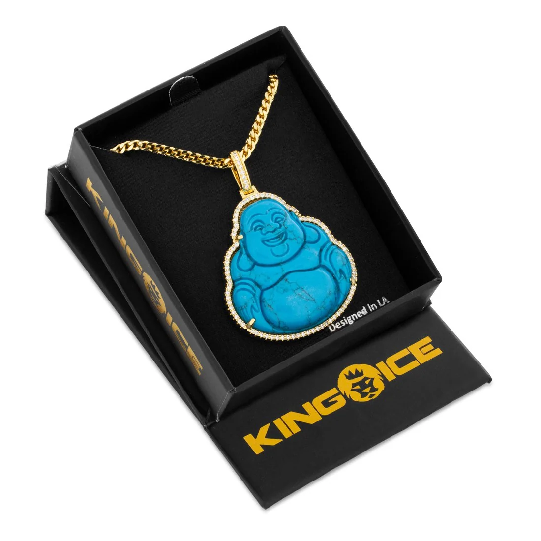 Turquoise Boeddha-ketting