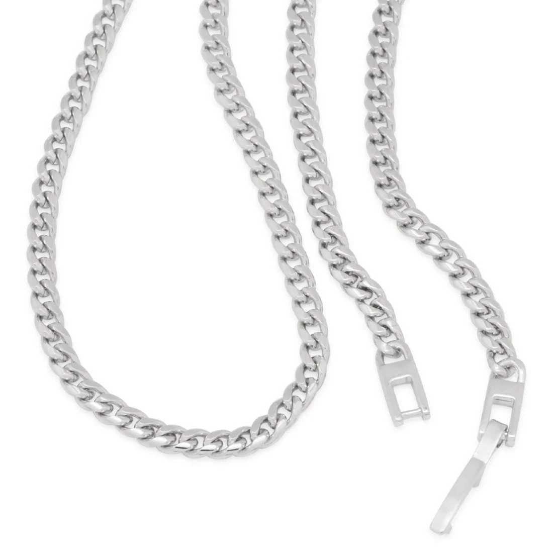 3mm Miami Cuban Link Zincir Choker Seti