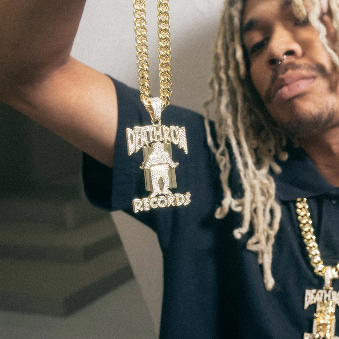 Death Row Records x King Ice - OG Death Row Logo-ketting