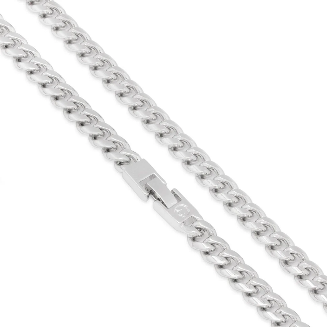 8mm Miami Cuban Link Chain Choker Set