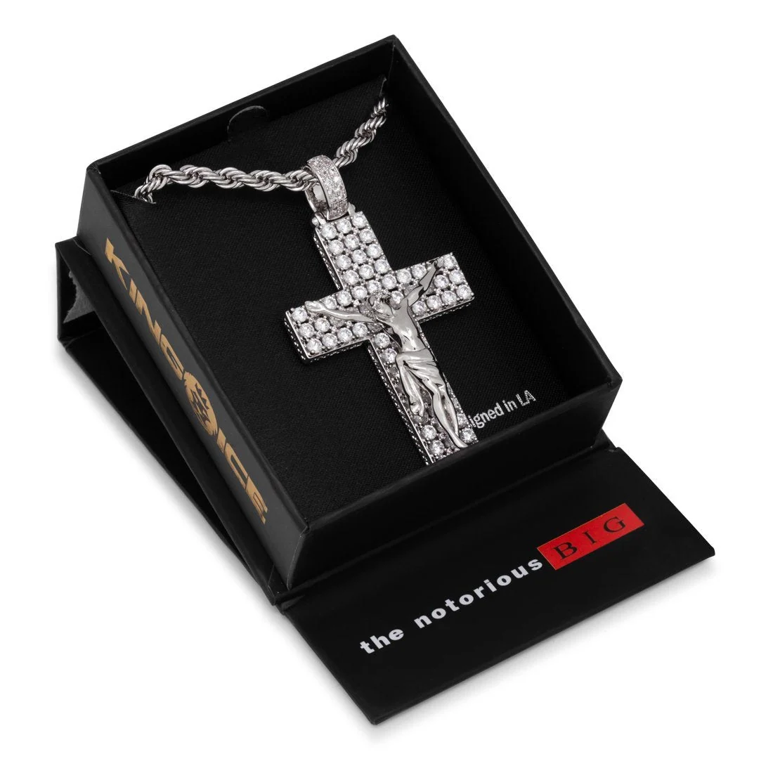 Notorious B.I.G. x King Ice - Biggie Crucifix-halskæde