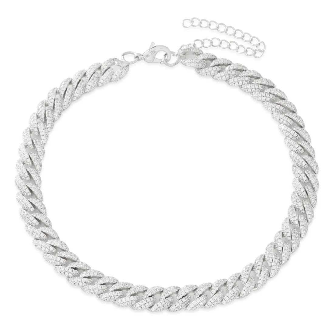 Collana choker Miami Cuban Link Iced 10mm