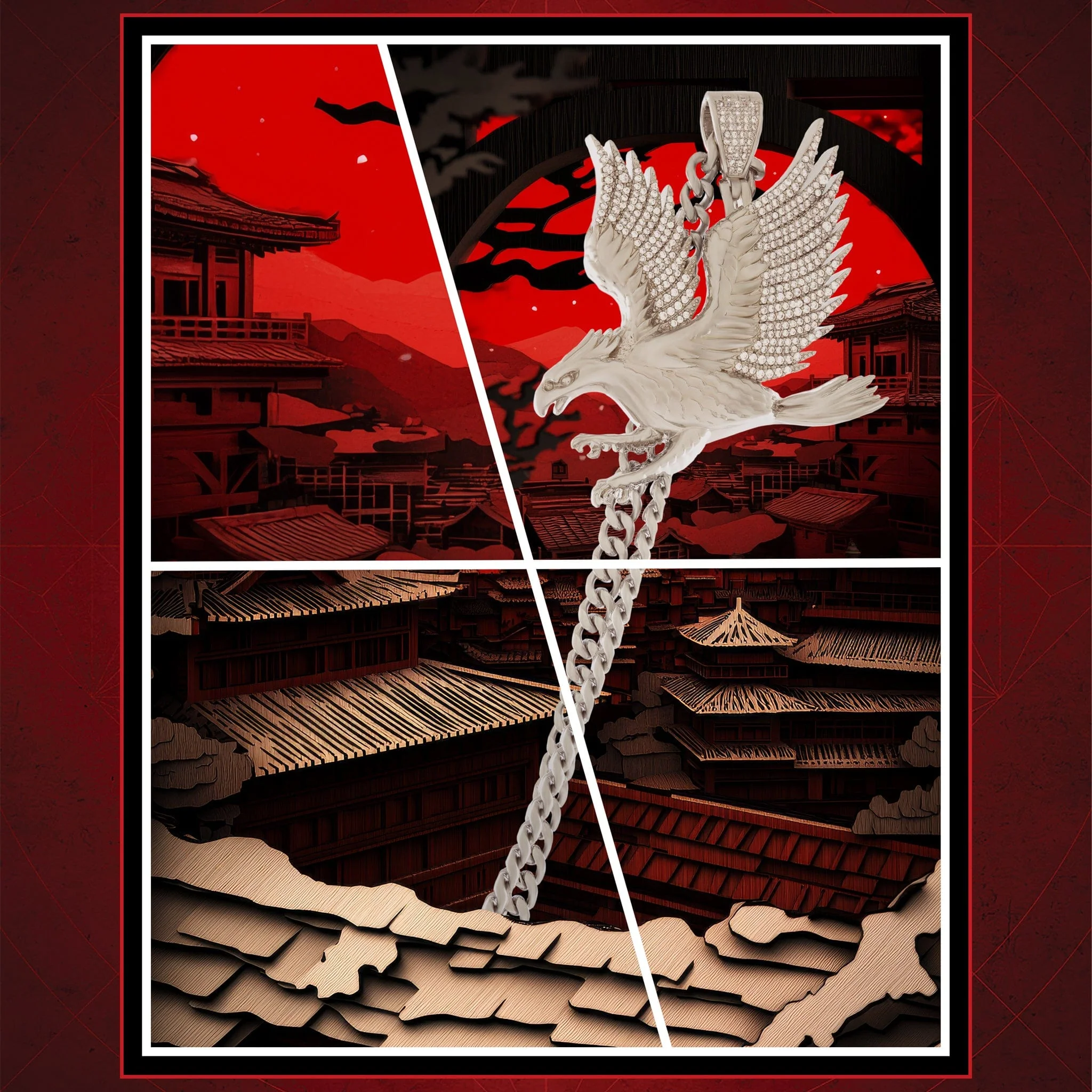 Assassin's Creed x King Ice - Eagle Eye 項鍊