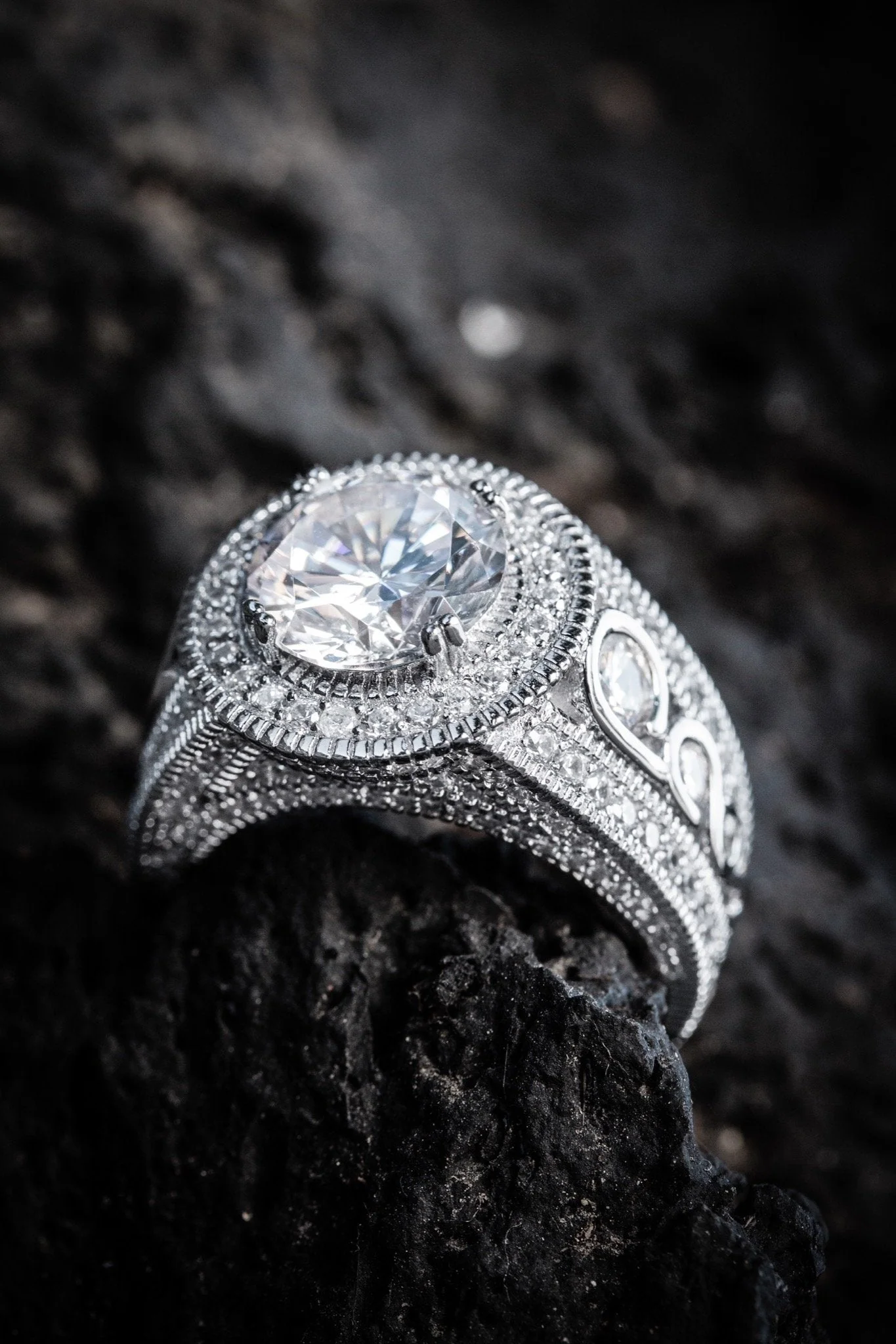 Chevalière taille brillant