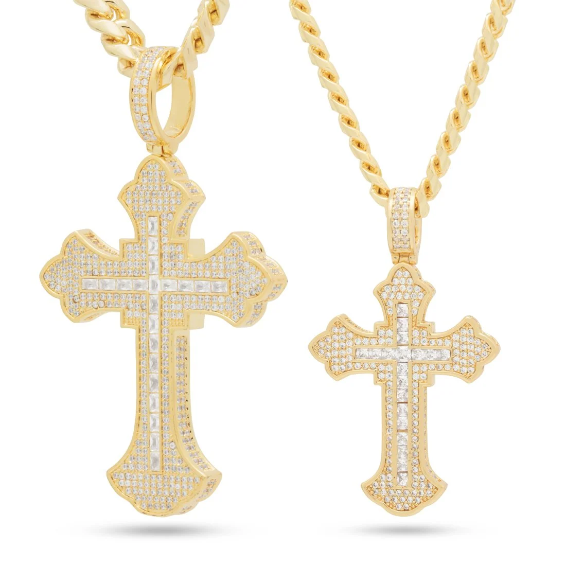 Collana croce Fleur de Lis