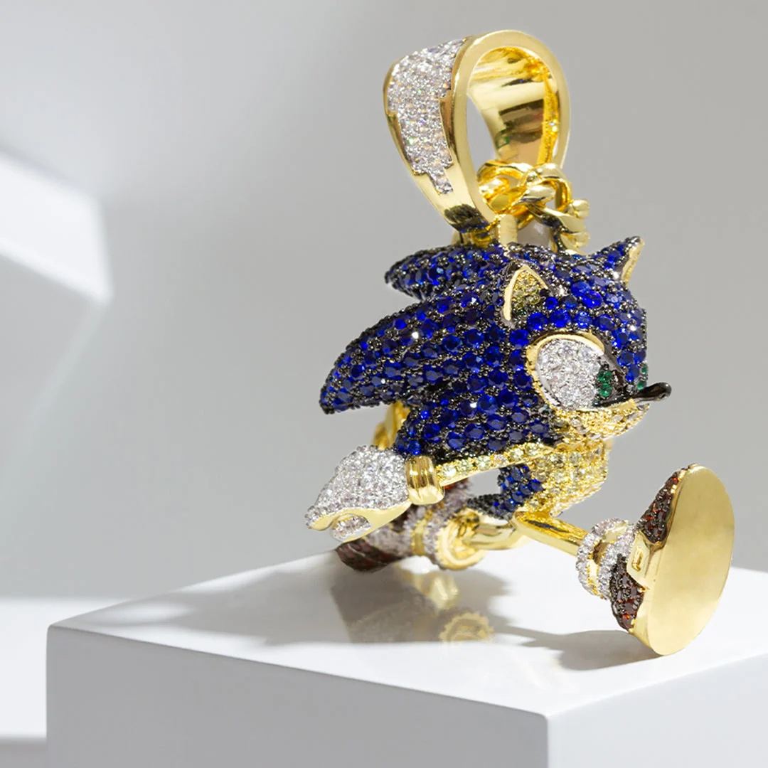 Sonic the Hedgehog x King Ice - Fast Sonic Necklace