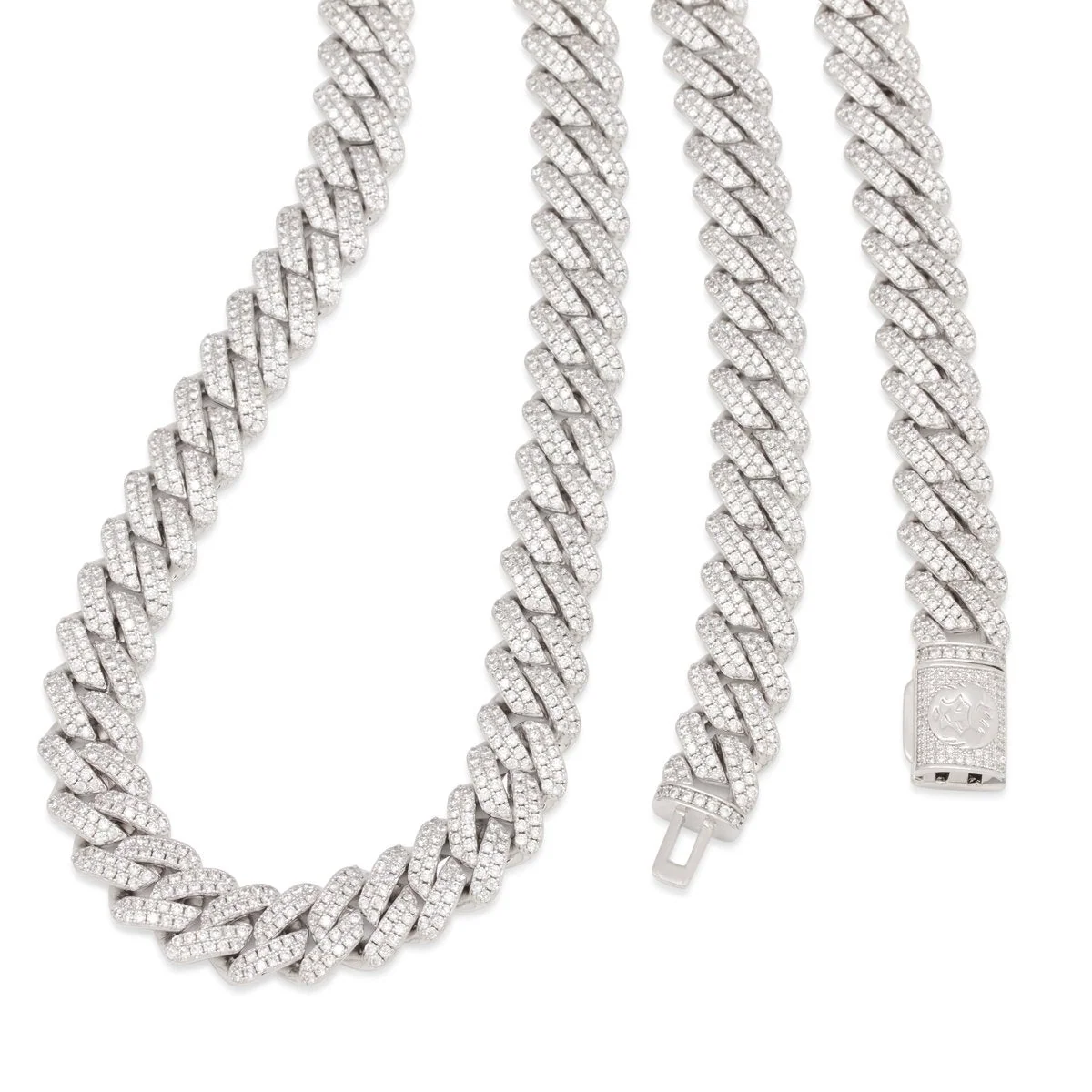 Catena Miami Cuban Link Iced Diamond Cut 12mm