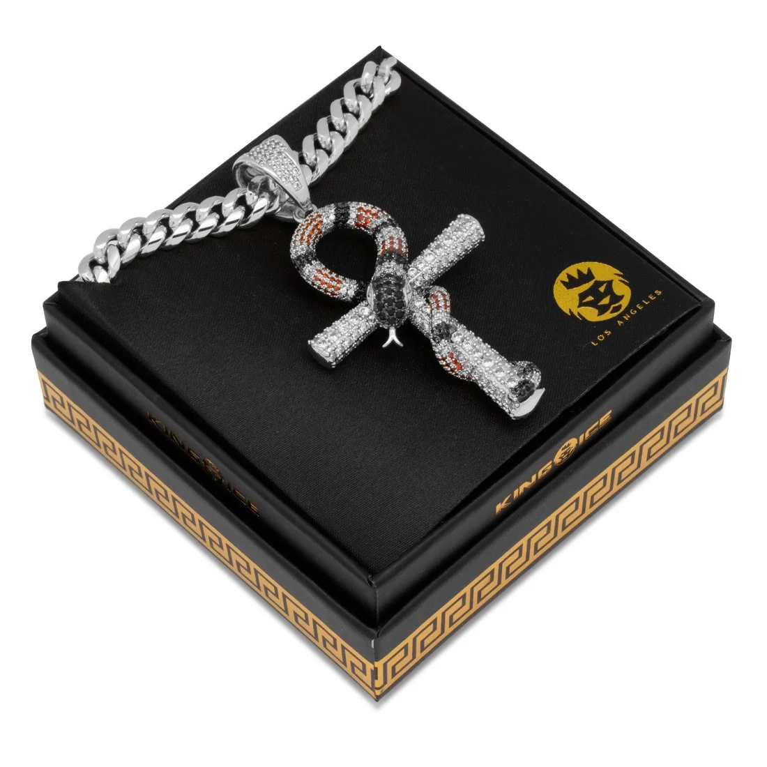 Collana King Snake Ankh Key