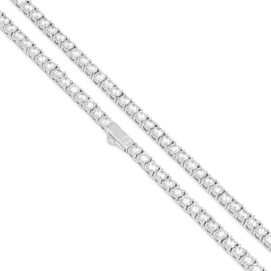Parure chaîne tennis 4 mm avec choker