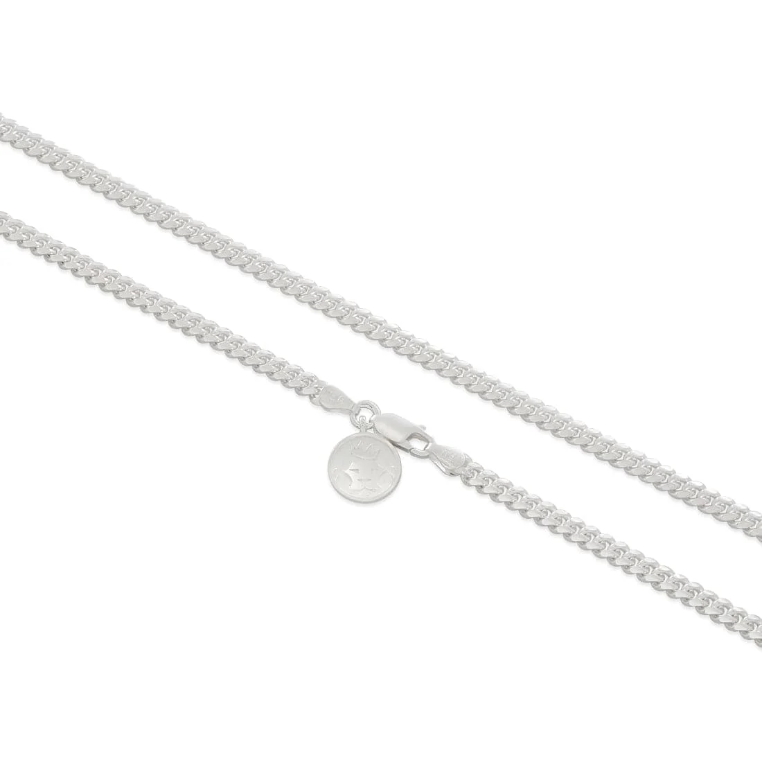 Corrente Miami Cuban em Prata Esterlina Italiana 4mm