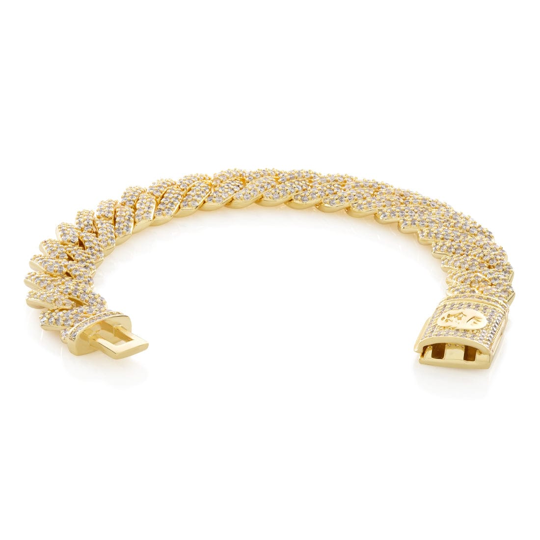 15mm Iced Diamond Cut Miami Cuban Link Bileklik