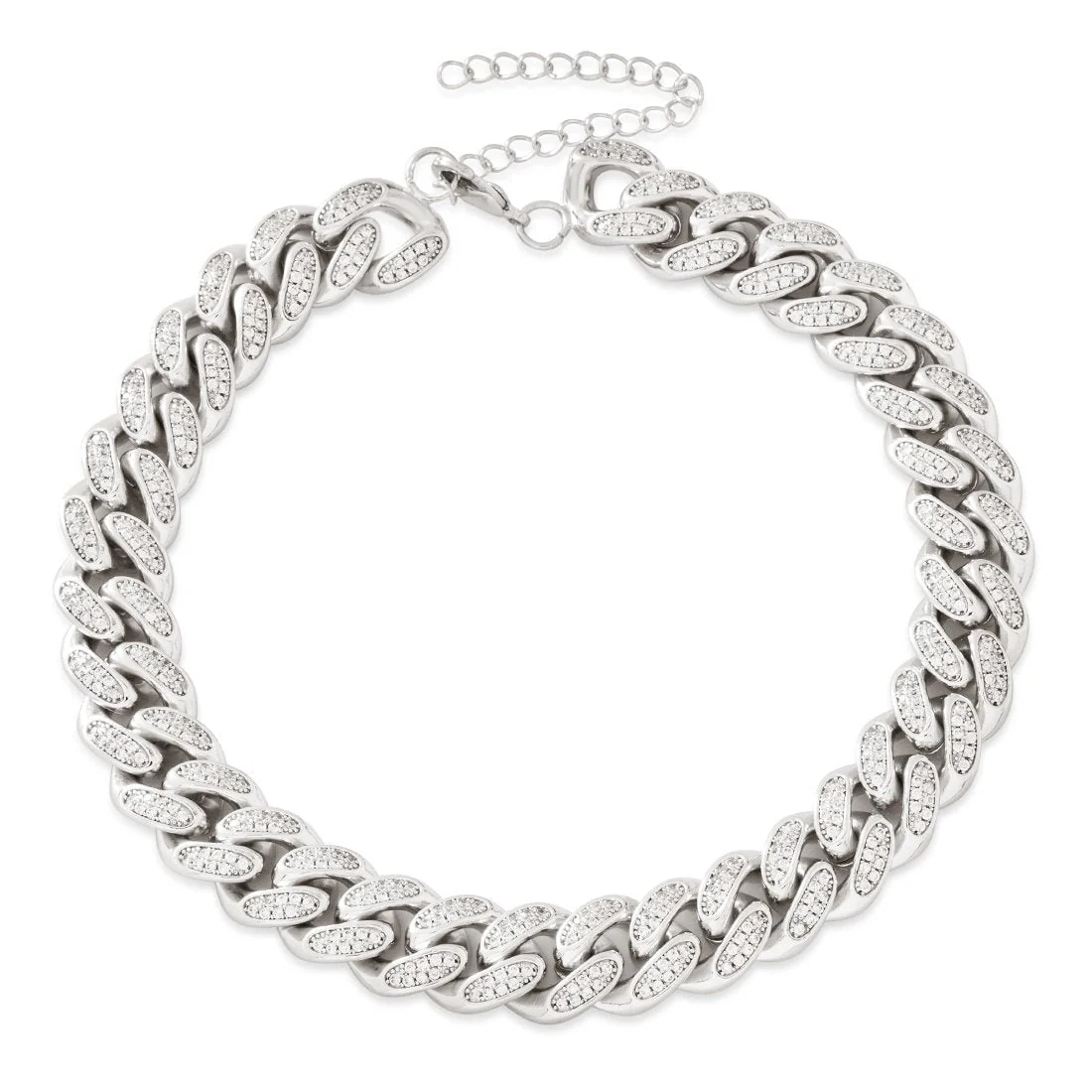Collana choker Miami Cuban Link Iced 12mm