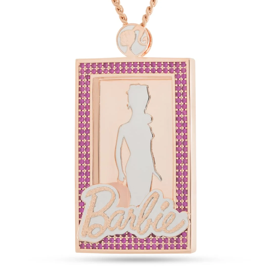 Barbie x King Ice - You Can Be Anything Portrait Necklace