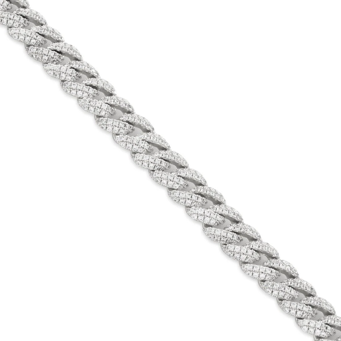 Collana choker Miami Cuban Link Iced 10mm
