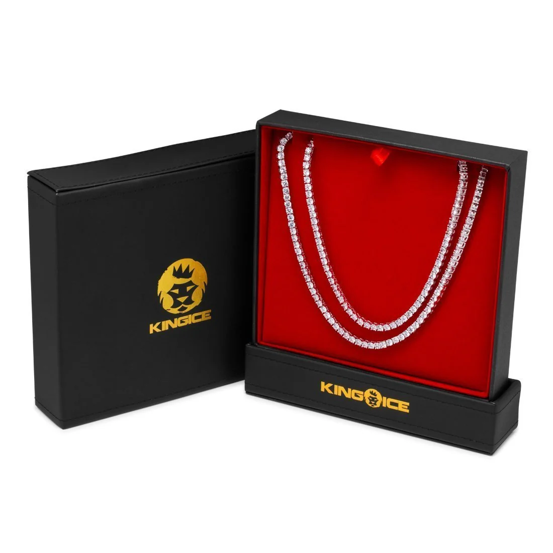 Parure chaîne tennis 4 mm avec choker