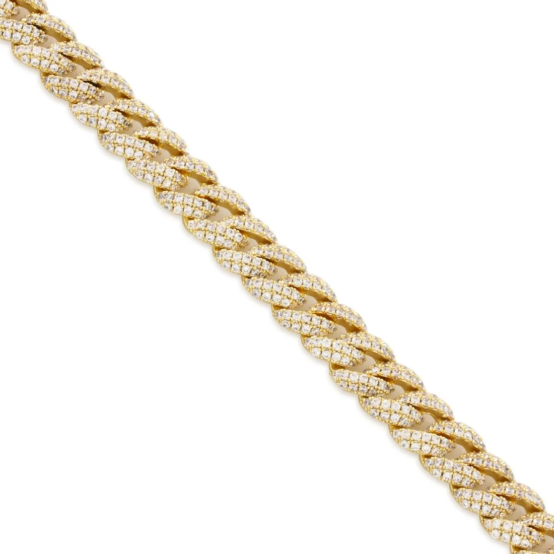 Collana choker Miami Cuban Link Iced 10mm