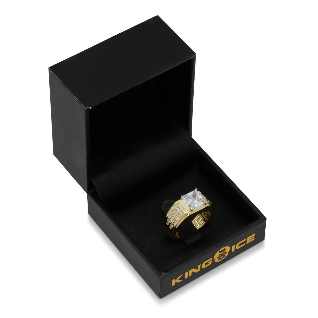 Anello a sigillo taglio principessa