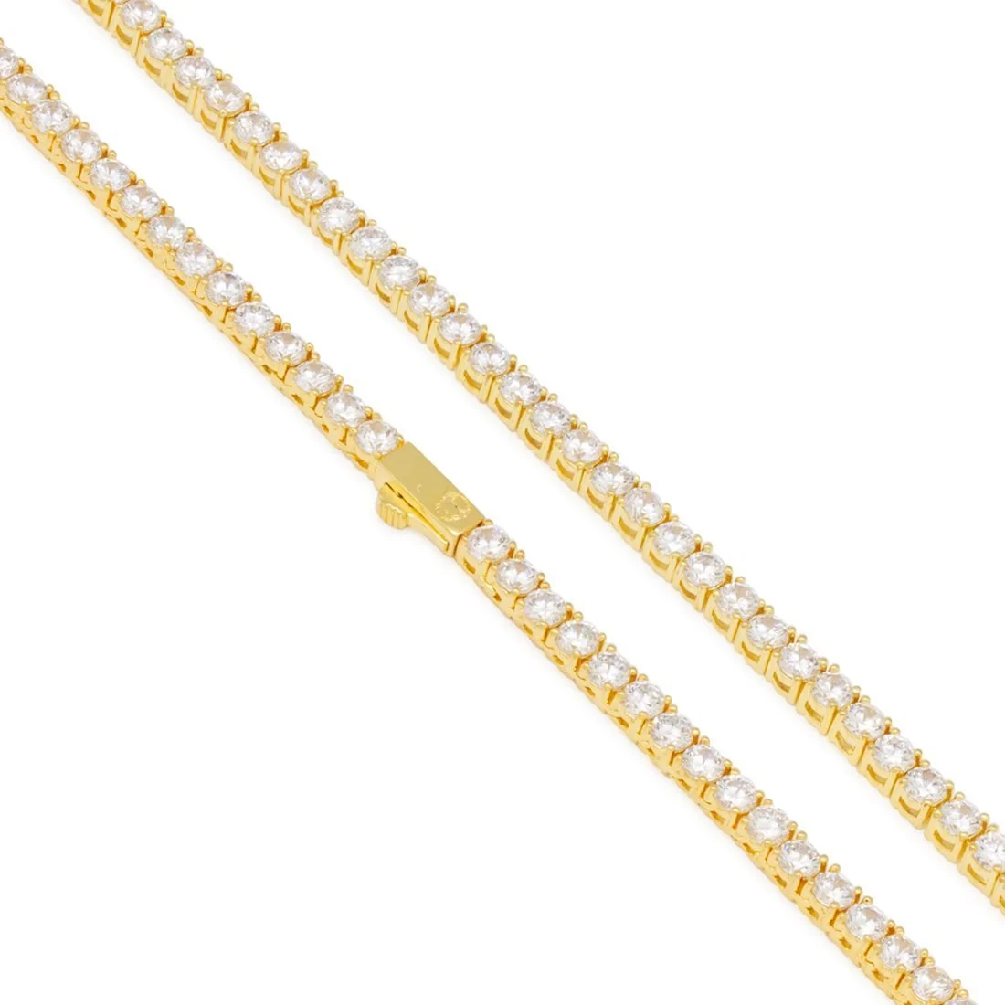Parure chaîne tennis 4 mm avec choker