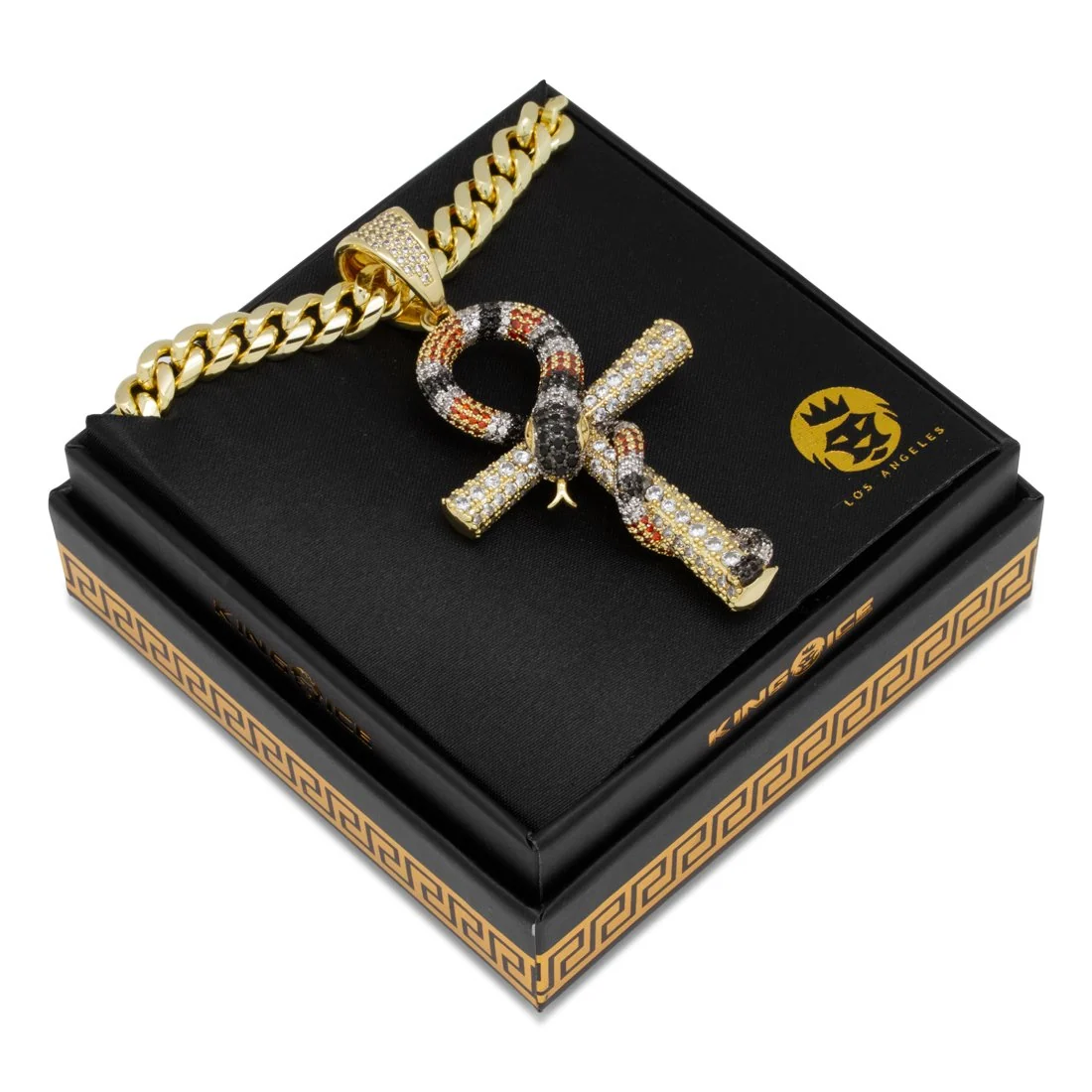 Collana King Snake Ankh Key