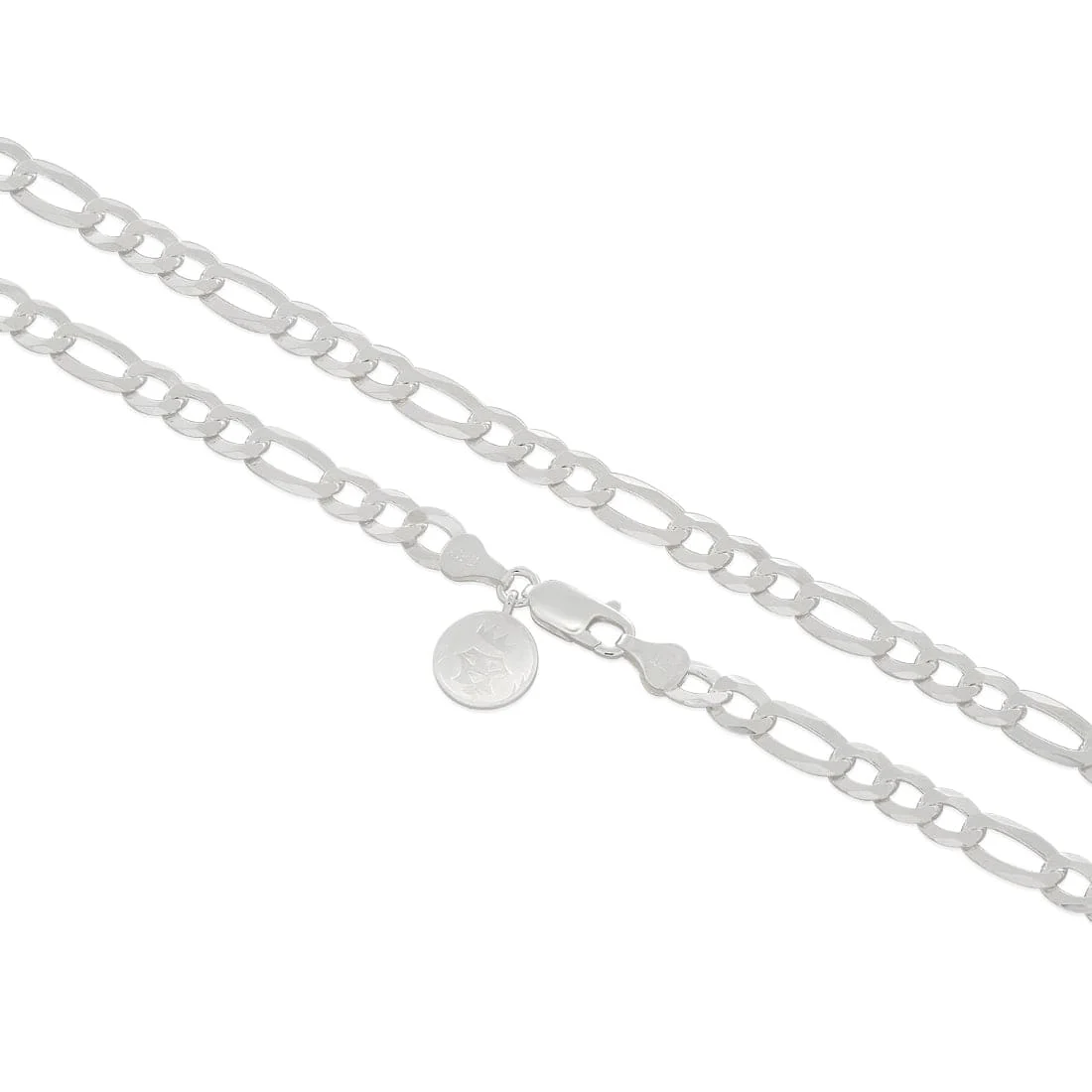 Włoski łańcuszek Figaro 5mm ze srebra sterling